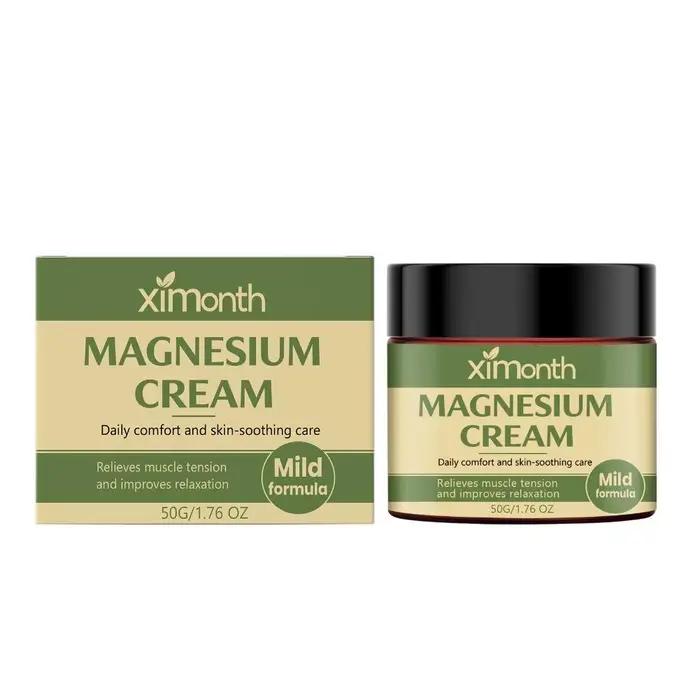 Crème relaxante au magnésium naturel premium, soin hydratant pour la peau, soulagement de la tension