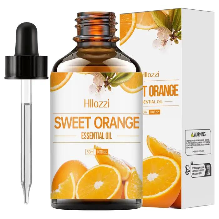 L'huile essentielle d'orange douce est utilisée pour fabriquer d'aromathérapie, de parfum durable mo