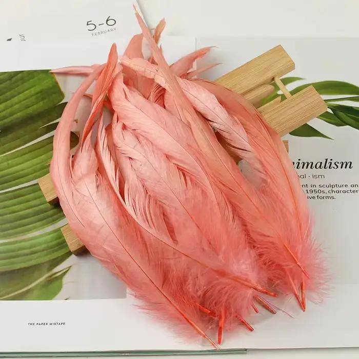 Plumes de queue de coq blanches 20/50/100 pièces pour artisanat DIY, vêtements de carnaval, accessoi