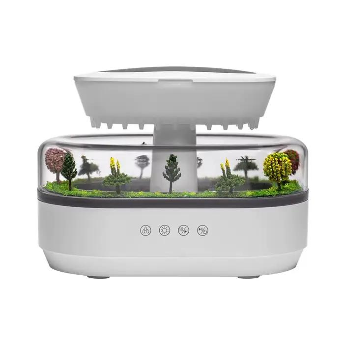 Humidificateur d'arôme goutte de pluie humidificateur d'air lumière colorée bruit blanc diffuseur d'