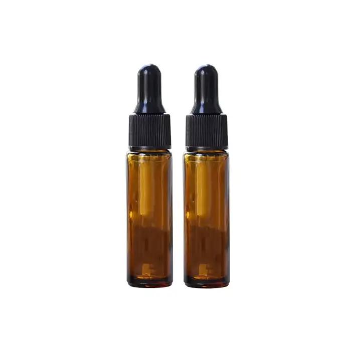 Bouteille d'huile essentielle en verre optique ambré, d'extraction à rouleau, vaporisateur de parfum