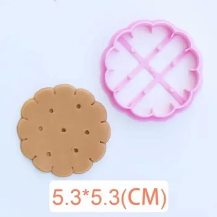 Emporte-pièce à biscuits au chocolat, classique, carré et rond, moule à biscuits, tampon à Fondant p