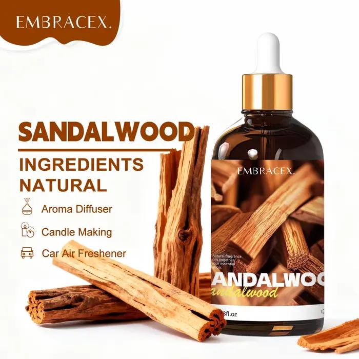 Huile essentielle de bois de santal 100 ml, huiles essentielles de qualité supérieure, huile végétal