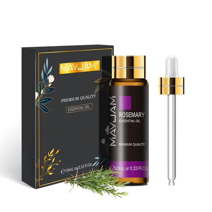 Diffuseur d'huile essentielle de romarin et de géranium pur, 10ML, clous d'arbre à thé, citronnelle,