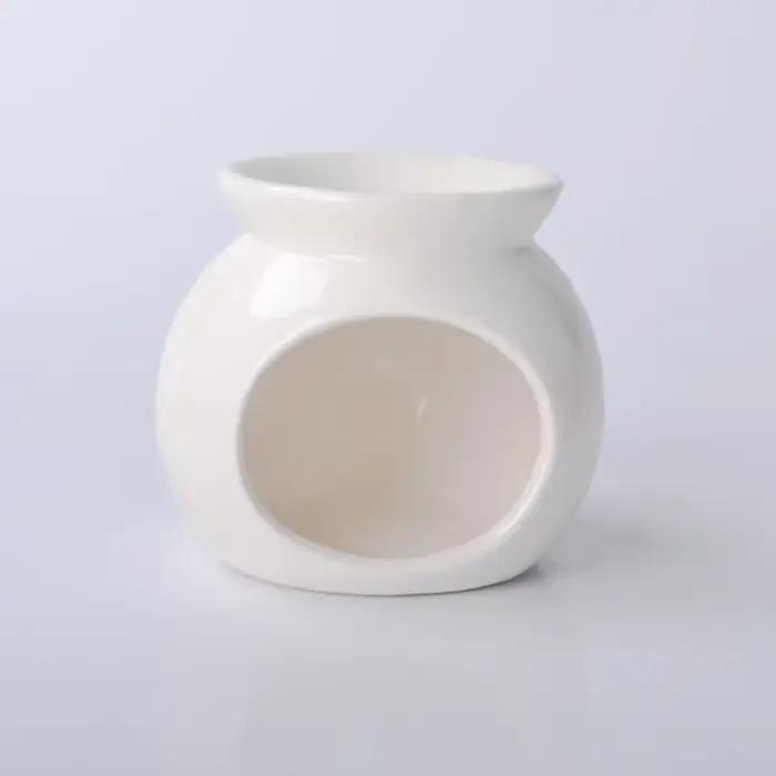 Brûleur d'arôme en porcelaine, four à huile essentielle, Mini bougeoir, artisanat en céramique de co