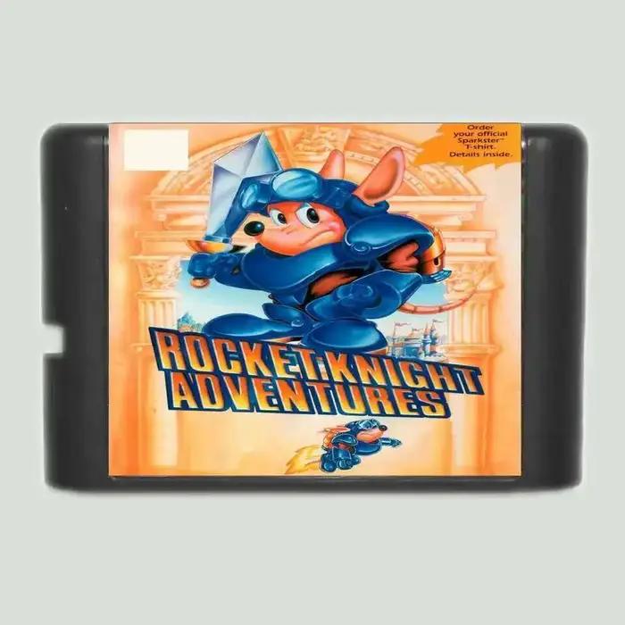 Rocket Knight Adventures-Carte de jeu MD 16 bits, pour Sega Mega Drive et Genesis