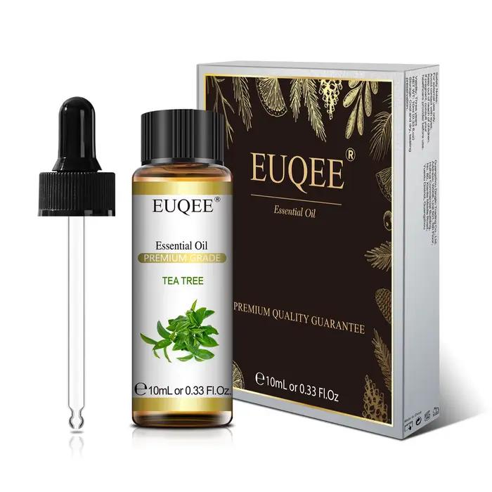 EUQEE 10ml huile essentielle végétale naturelle avec compte-gouttes pour diffuseur humidificateur la