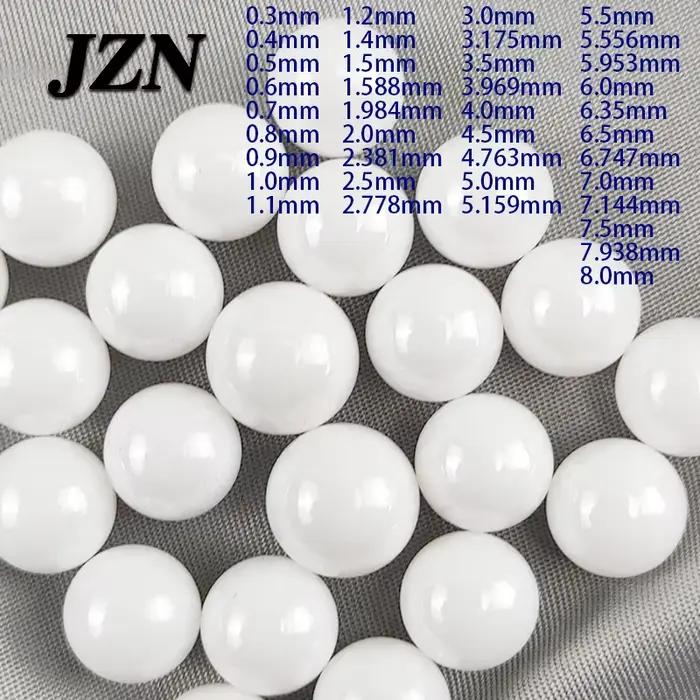 100 pièces de billes en céramique de zircone 0.3 0.4 0.5 0.6 0.7 0.8 0.9 1.0 1.1 1.2 1.4 1.5 1.588 1