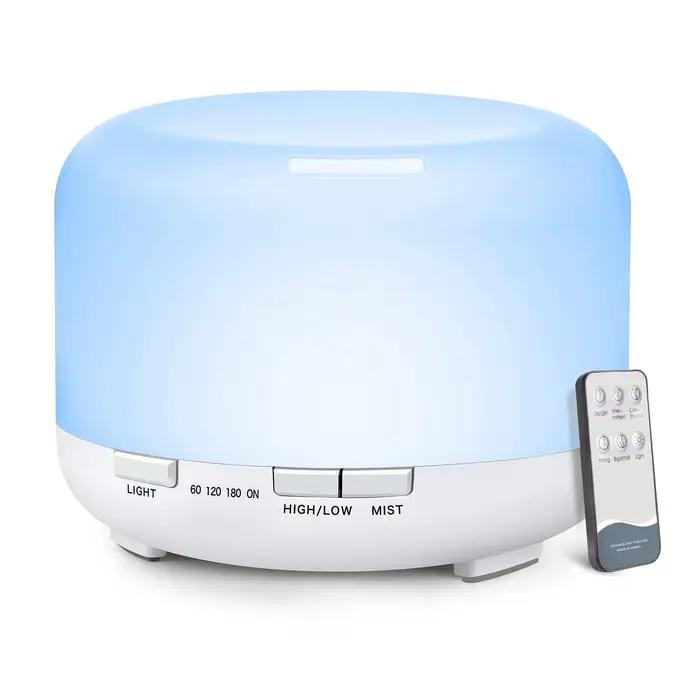 Diffuseur d'arôme 500ML (6 huiles en option), humidificateur diffuseur d'aromathérapie d'huile essen