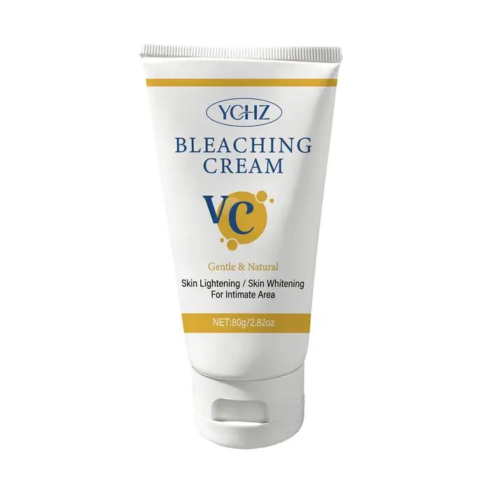 Crème éclaircissante pour le visage, le corps et les zones intimes, adaptée aux zones privées, aux a