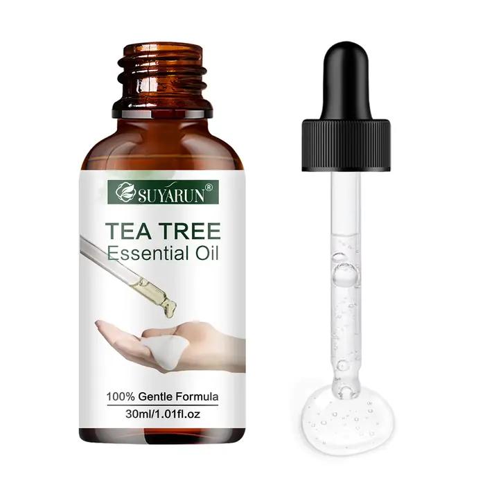 SUYARUN Sérum à l'huile d'arbre à thé – Soin naturel hydratant et apaisant pour peaux claires et hyd