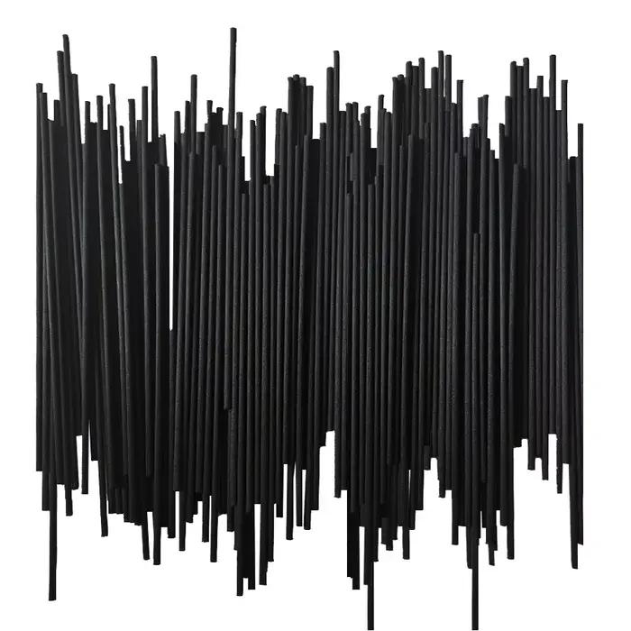 Bâtons de diffuseur d'aromathérapie noirs, 150 pièces, bâtons de Diffusion de parfum, Diffusion d'hu