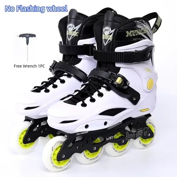 Patins à roues alignées de Slalom professionnels Freestyle originaux chaussures de patinage à roulet
