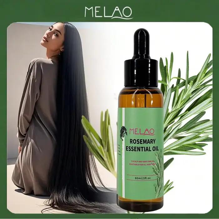 Huile capillaire à la  rosemary MELAO Organics, huiles essentielles pour cheveux pour les pointes fo
