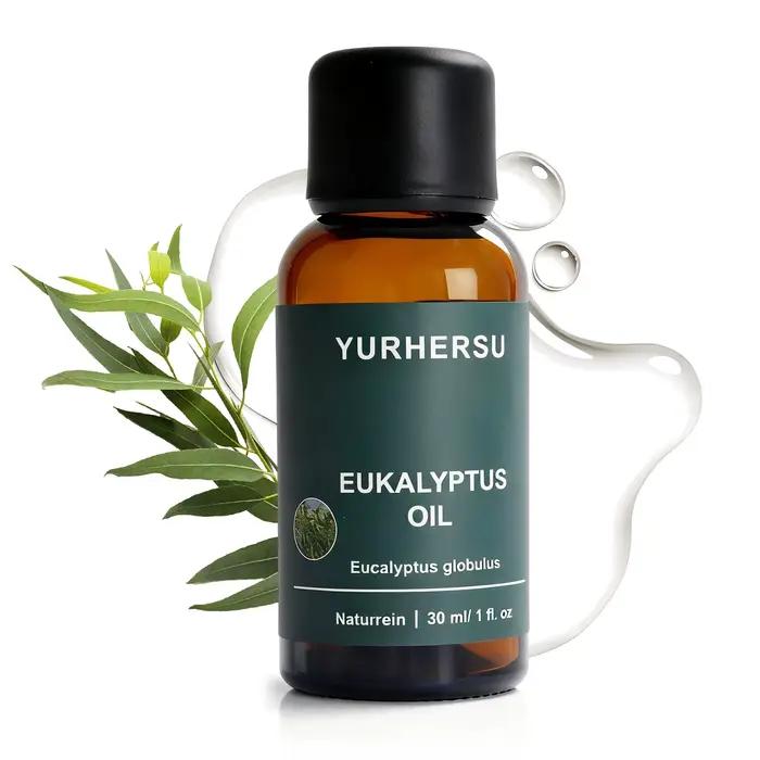 Huile d'eucalyptus naturelle 100% pure pour diffuseur, relaxation, soulagement du froid, soins de la