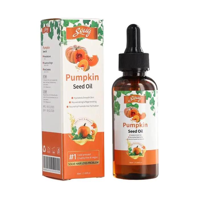 Huile de graines de citrouille améliorée, soin nourrissant, réparation sèche, santé des cheveux endo