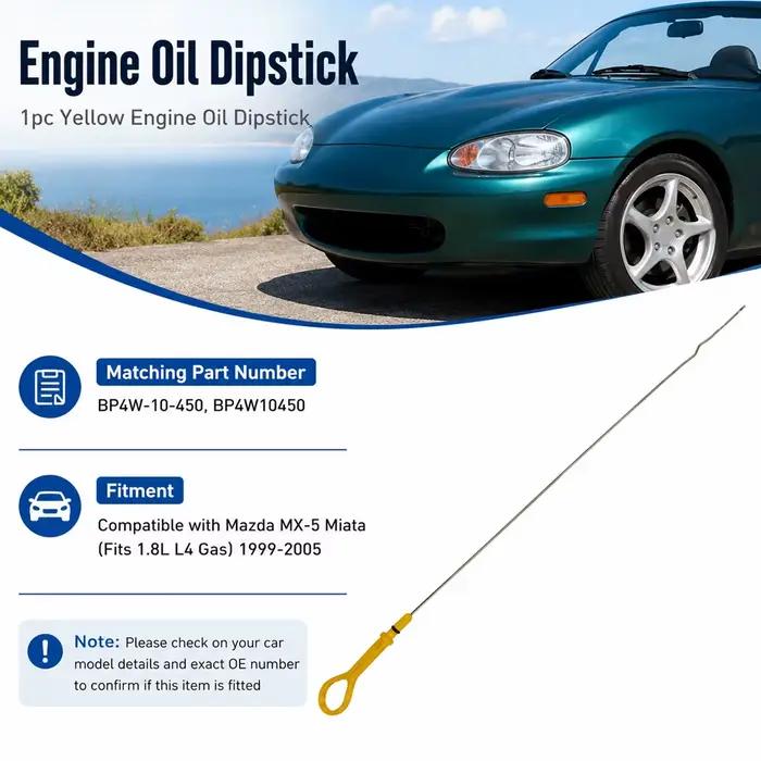 Jauge de niveau d'huile moteur pour Mazda MX-5 Miata 1.8L L4 1999 2000 2001 2002 2003 2004 2005 BP4W