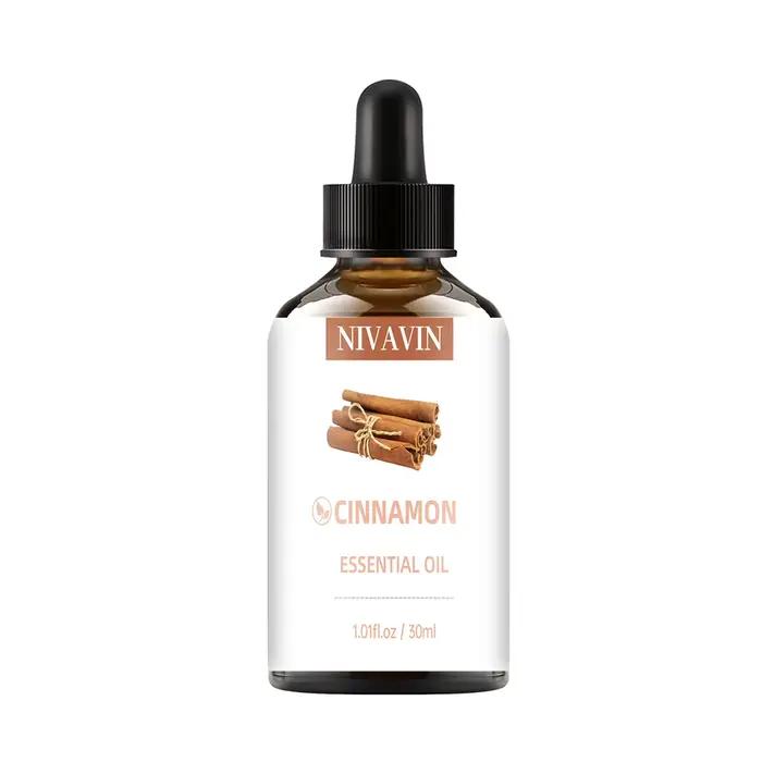NIVAVIN Huile essentielle de cannelle 30ml/60ml/100ml, parfum riche et durable, adapté à diverses oc