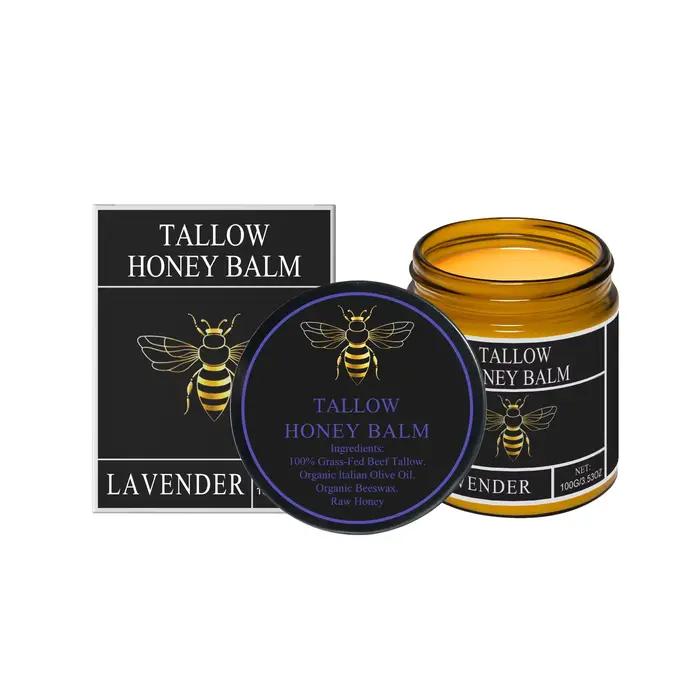 Baume au miel Tallow et hydratant longue durée pour la peau, raffermissant, nourrissant en profondeu