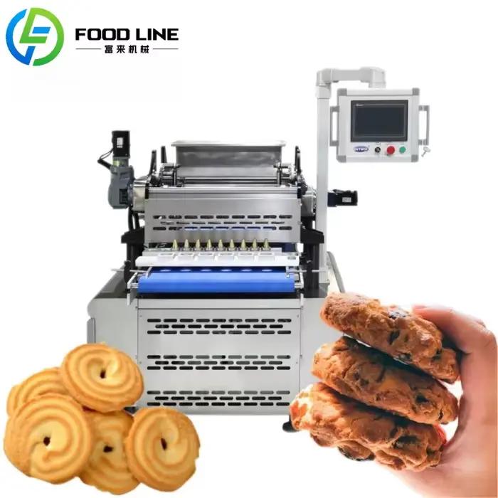 Petite Machine à biscuits, Machine de fabrication de biscuits avec dépôt de coupe-fil de biscuits