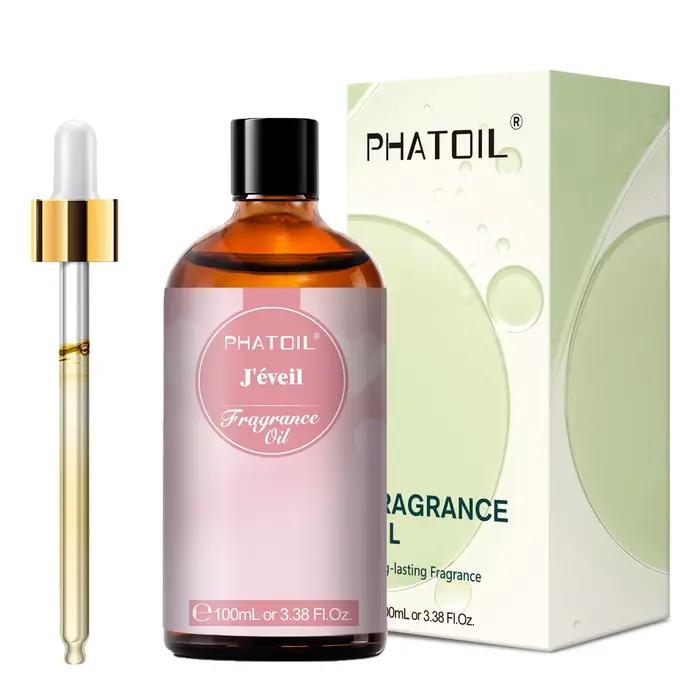 PHATOIL 100ml Huile parfumée Oud Warmth pour diffuseur d'aromathérapie, senteur Santal Chaud, Vanill