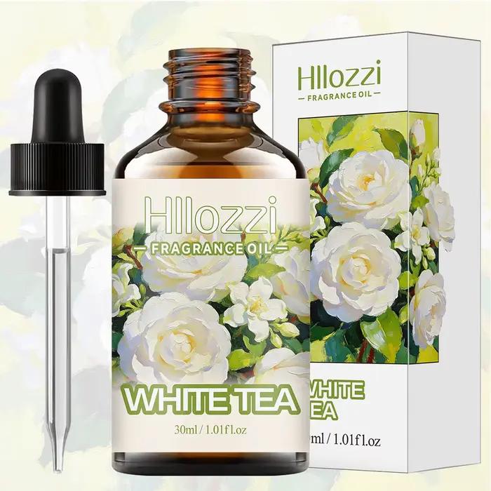 HUILE PARFUMÉE AU THÉ BLANC : Pour l'aromathérapie, la diffusion, la parfumerie et les bougies parfu