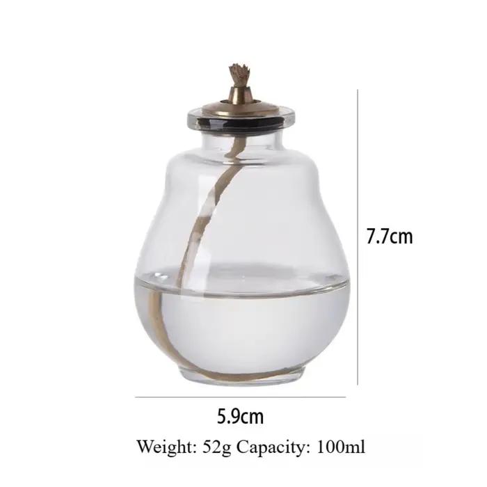 Bougies d'aromathérapie créatives en verre, petites lampes à huile colorées, ornements décoratifs mo