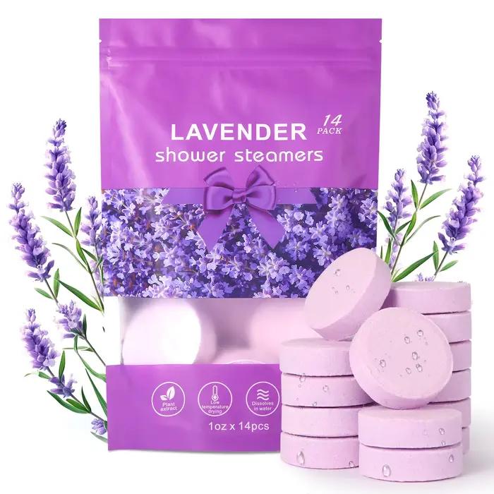 Bombe de douche à la lavande, huile essentielle naturelle, douche hydratante, anti-Stress, comprimés