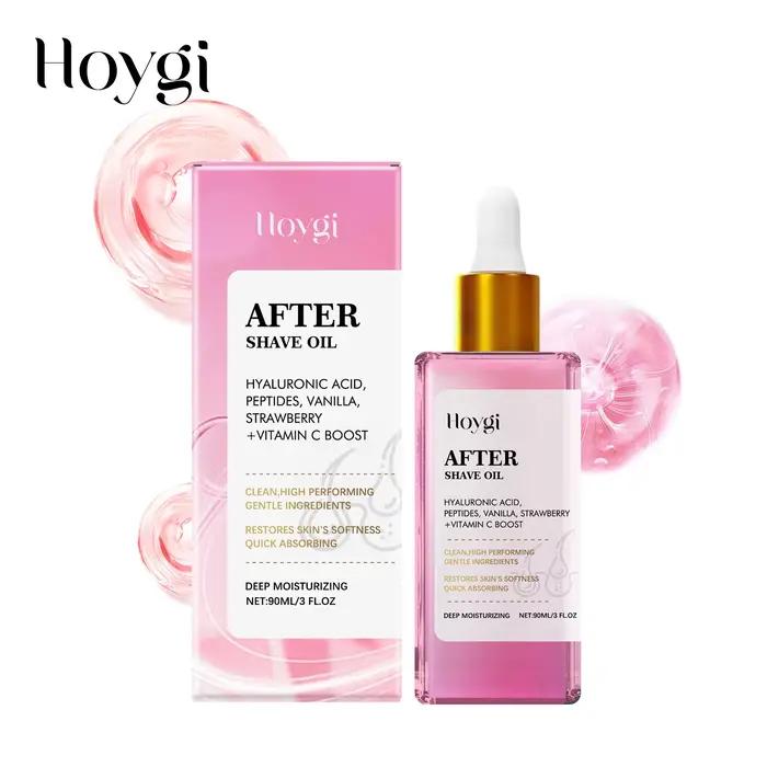 Huile de soin post-rasage à la fraise, apaisante, hydratante, pour une peau et une barbe douces, soi