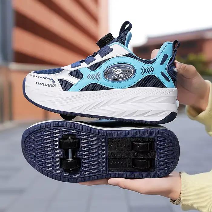 Nouveaux Patins à Roulettes Détachables 4 Roues pour Enfants 2026 – Baskets Décontractées d'Extérieu