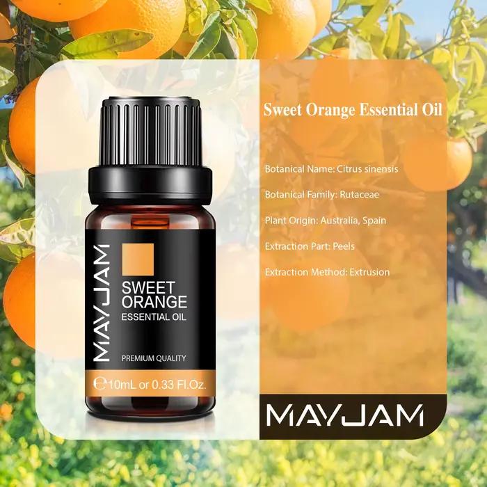 Huiles essentielles naturelles pures 10 ml : citronnelle, lavande, menthe, citron, arbre à thé, vani