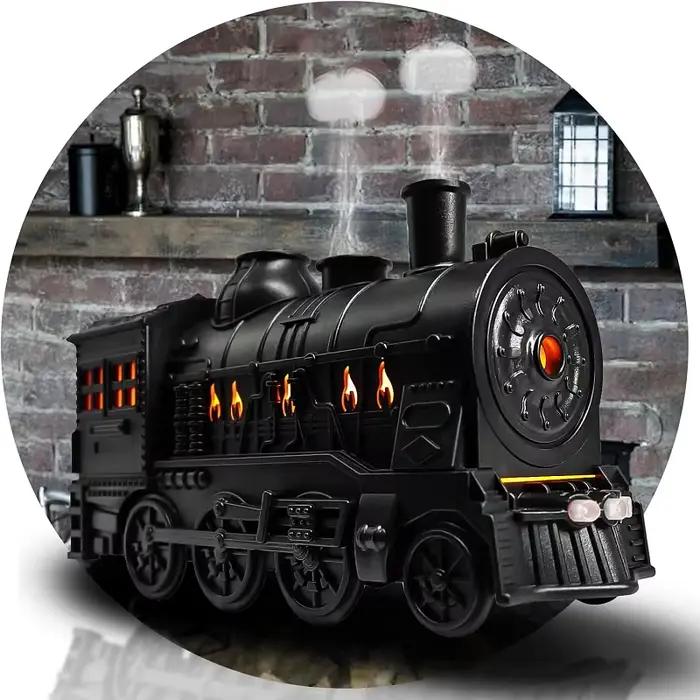 Diffuseur d'huiles essentielles, diffuseur de Train de 300ml avec télécommande, 2 éclairage et 2 Mod