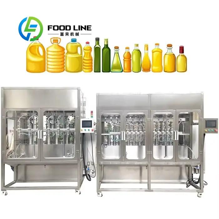 Équipement de remplissage d'huile personnalisé FOODLINE, machine de remplissage et de bouchage d'hui