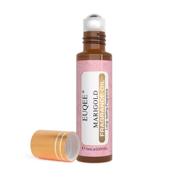 Huile parfumée roll-on EUQEE 10ml, senteurs Brise marine, Musc blanc, Noix de coco & Vanille, Chewin
