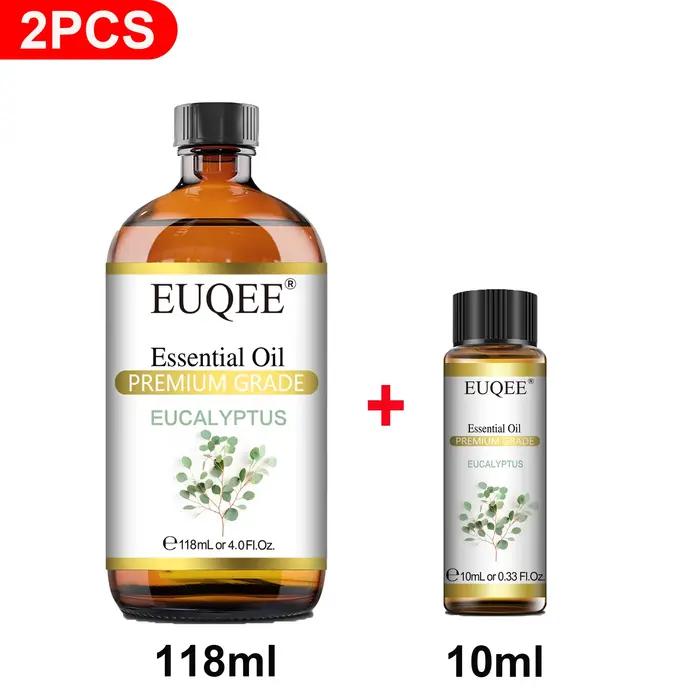 EUQEE 2 pièces huile essentielle végétale naturelle pour l'aromathérapie, achetez 118 ml, obtenez 10