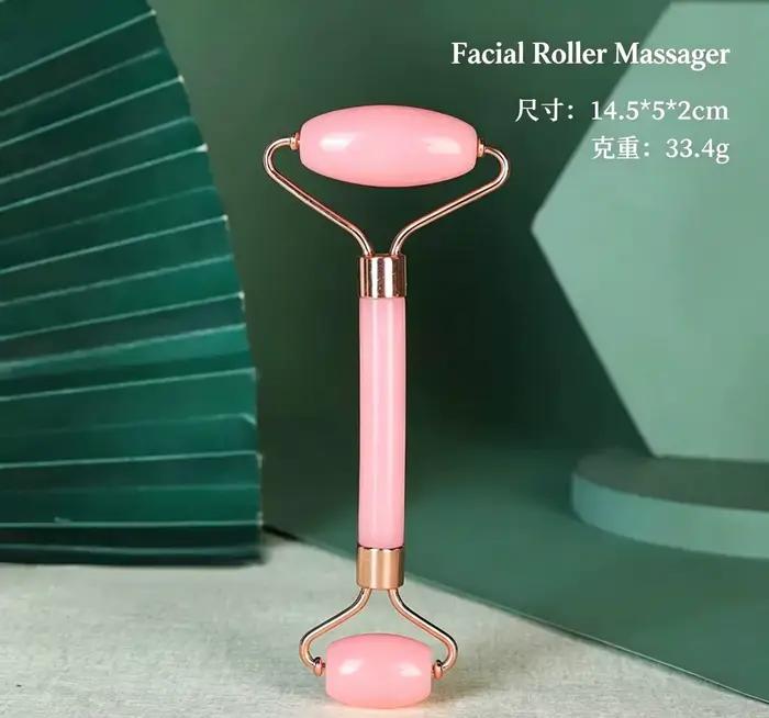 Rouleau de massage facial en résine pour le visage, le cou et les yeux – Outil de soin et de beauté 