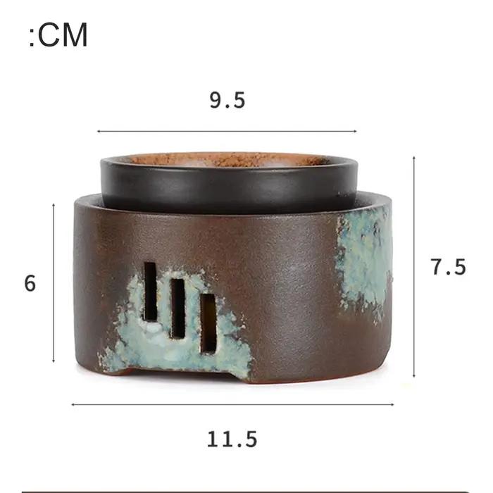 Brûleur d'huiles essentielles en céramique, chauffe-cire, support chauffant pour bougies, diffuseur 