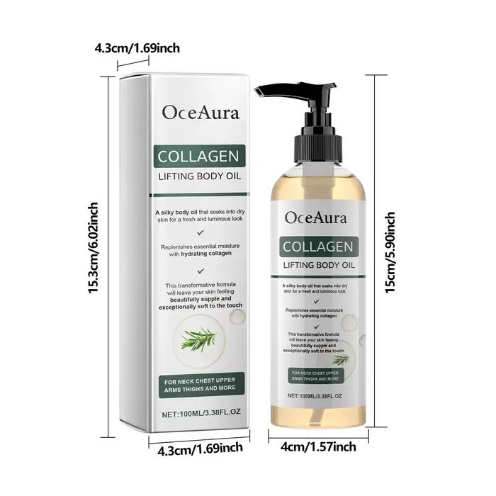 Huile corporelle raffermissante OceAura au collagène, huile corporelle compacte, huile de massage, h