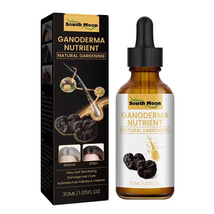 Huile réparatrice pour cheveux blanc à noir, liquide réparateur, nourrissant, hydratant, cuir chevel