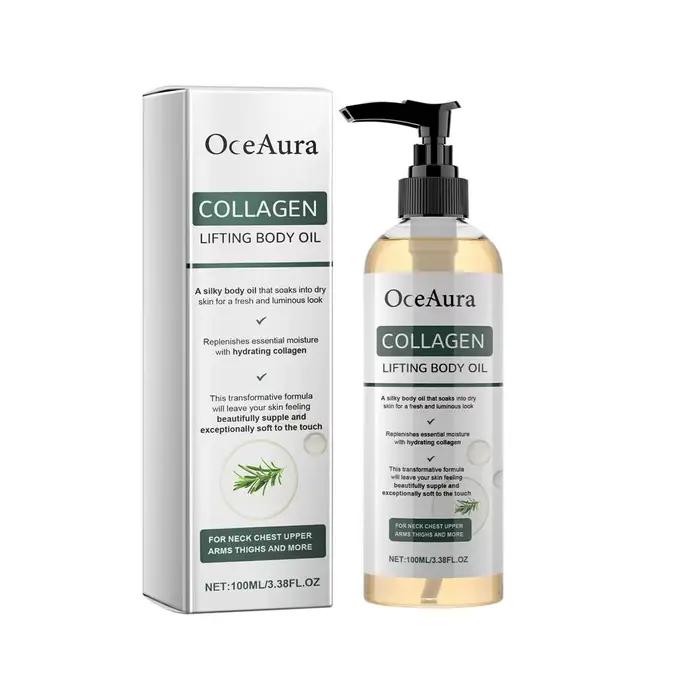 Huile Essentielle pour le Corps OceAura Collagen Lifting, Formule Hydratante et Stimulante de l'Élas