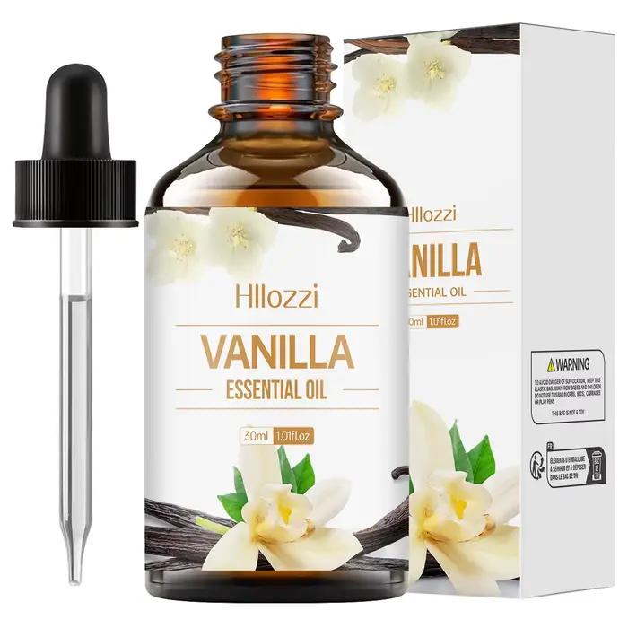Huile essentielle de vanille, 100ml/60ml/30ml, hydratante et hydratante, soins de la peau, huile ess