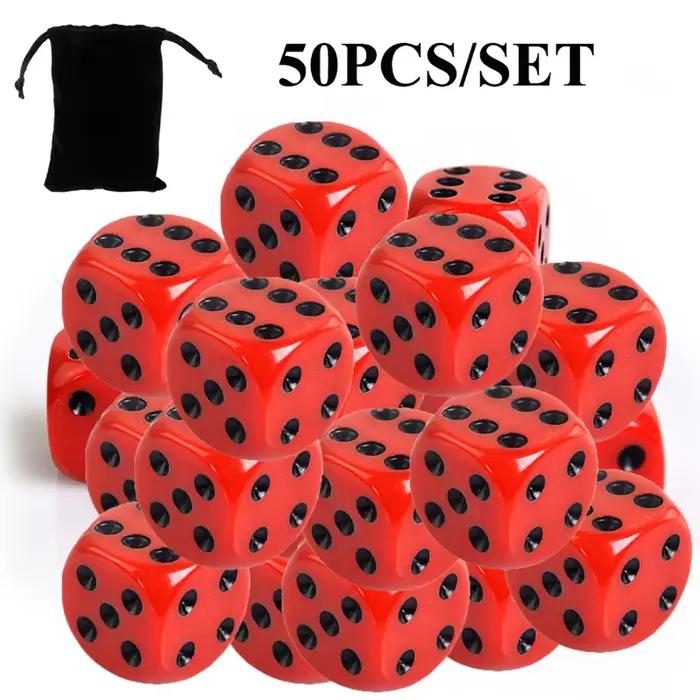 100 pièces/ensemble 16mm dés acryliques 6 faces coin rond dés mdn RPG Club fête Table roulante jeu d
