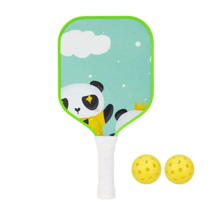 Ensemble de Pickleball pour enfants de dessin animé, raquettes de Pickleball colorées et durables po