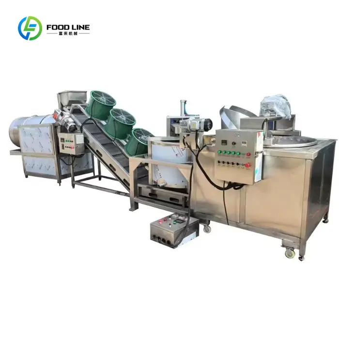 Machine à Frire Électrique et à Gaz en Acier Inoxydable 304 Automatique pour Frites, Arachides, Hari