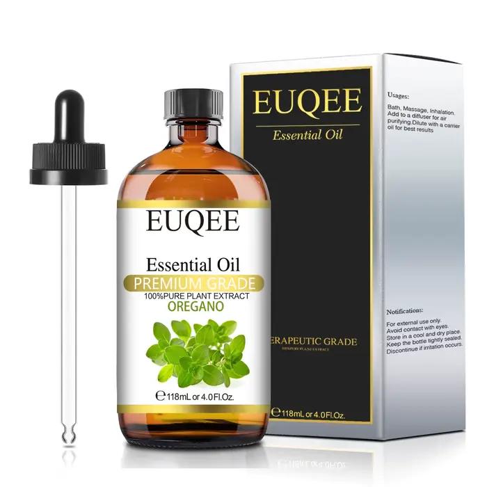 EUQEE-Grande Bouteille d'Huile Essentielle pour Humidificateur, Arôme de Néroli Helichrysum Eucalypt