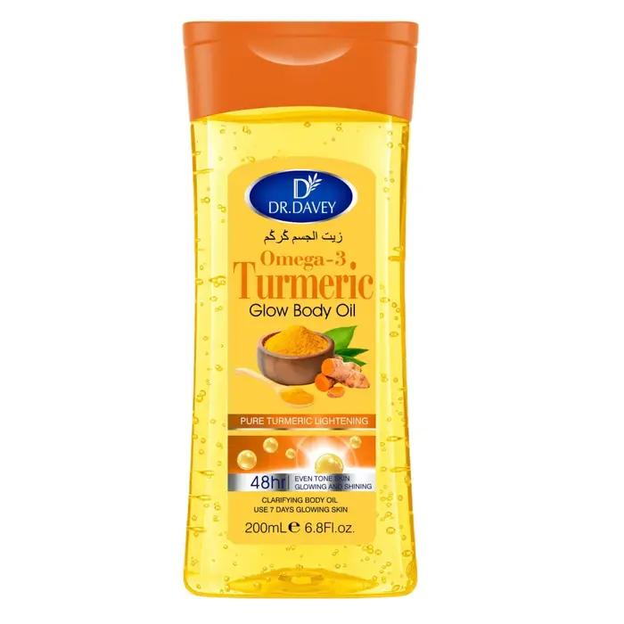 200mlHuile corporelleCharcuma Omega-3 Glow Huile corporelle Huile corporelle Huile de soin de la pea