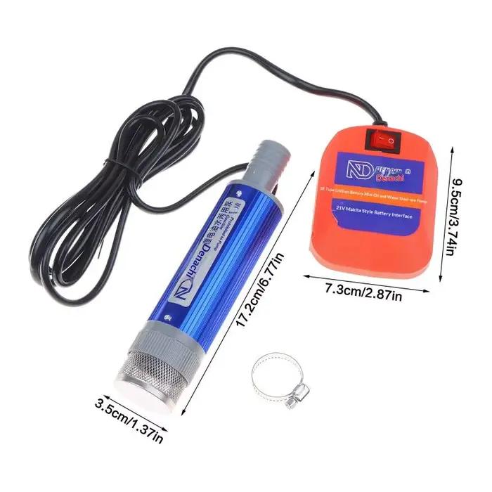 Pompe à huile et à eau, capable de pomper à la fois de l'eau et du carburant, moteur en cuivre pur, 