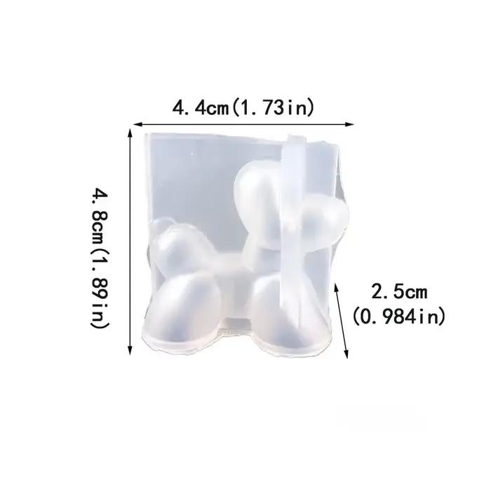 Moule 3D en Silicone pour chien, bricolage, aromathérapie, bougie en gypse, ballon en résine, compte
