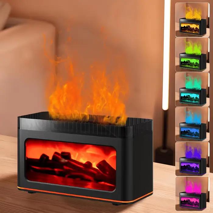 Mini diffuseur d'arôme de cheminée, crée une atmosphère Festive, 7 couleurs, effets d'éclairage de f