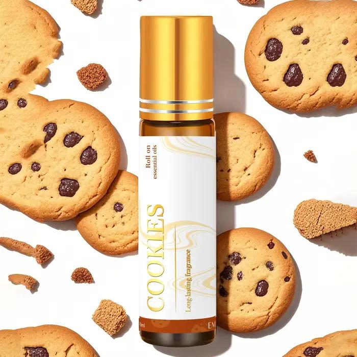 Huiles essentielles Cookies Roller 10ml, huiles de massage longue durée pour femmes, soins de la pea